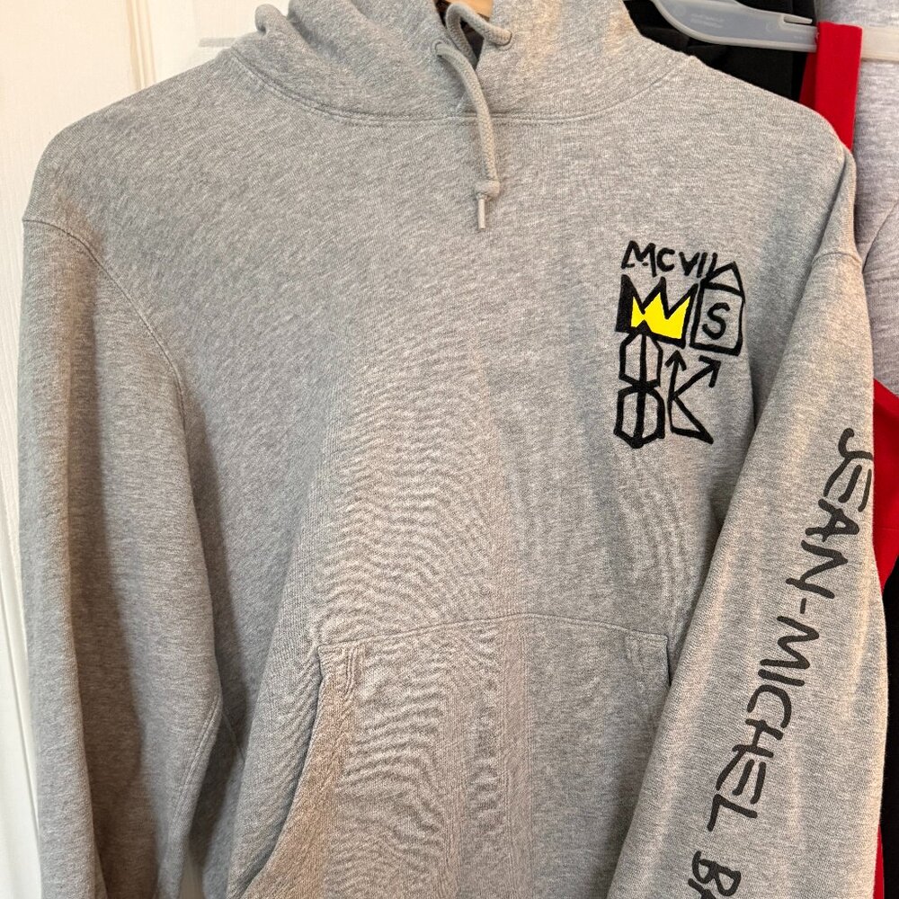 Jean-Michel Basquiat x Uniqlo Gray Hoodie - Size M